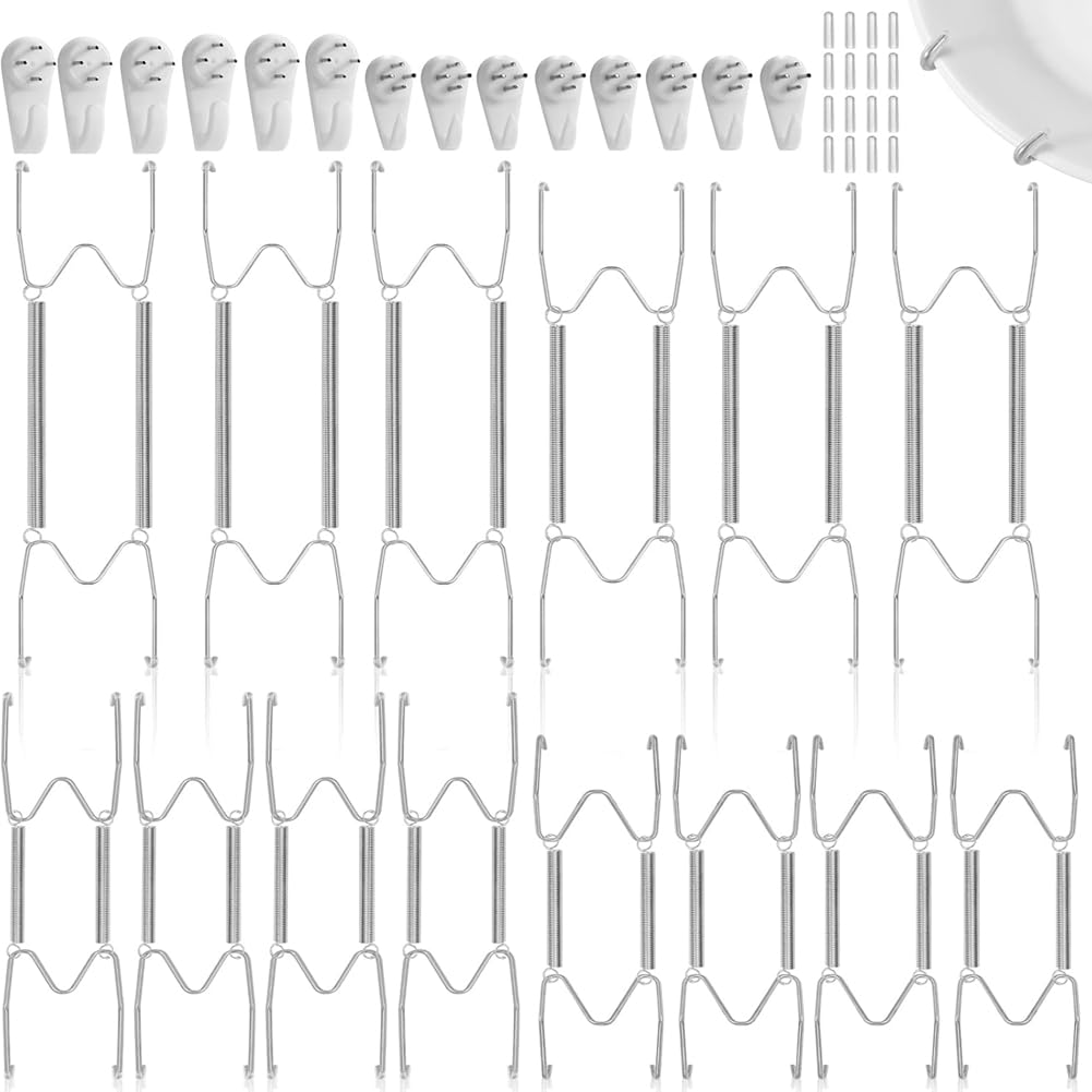 Colgadores de platos para pared decorativos y obras de arte de 6 a 12 pulgadas