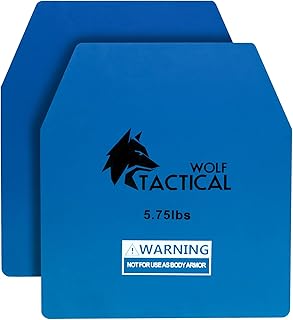 WOLF TACTICAL Weight Vest Plates - 5.75/8.75/14.5/19.75LB Pairs - WODs, Strength Training, Running, Heavy Workouts