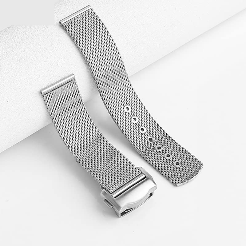 Bracelet Omega 007 James Bond en acier 316L maille milanaise 20mm élégant - 4