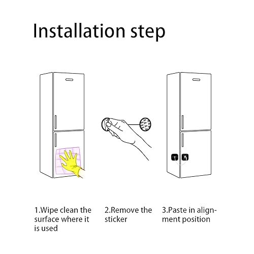 Miniatura 6 de Cerradura para refrigerador con llave, cerraduras para refrigerador, congelador, armarios y cajones, freidora de aire para horno, armarios,