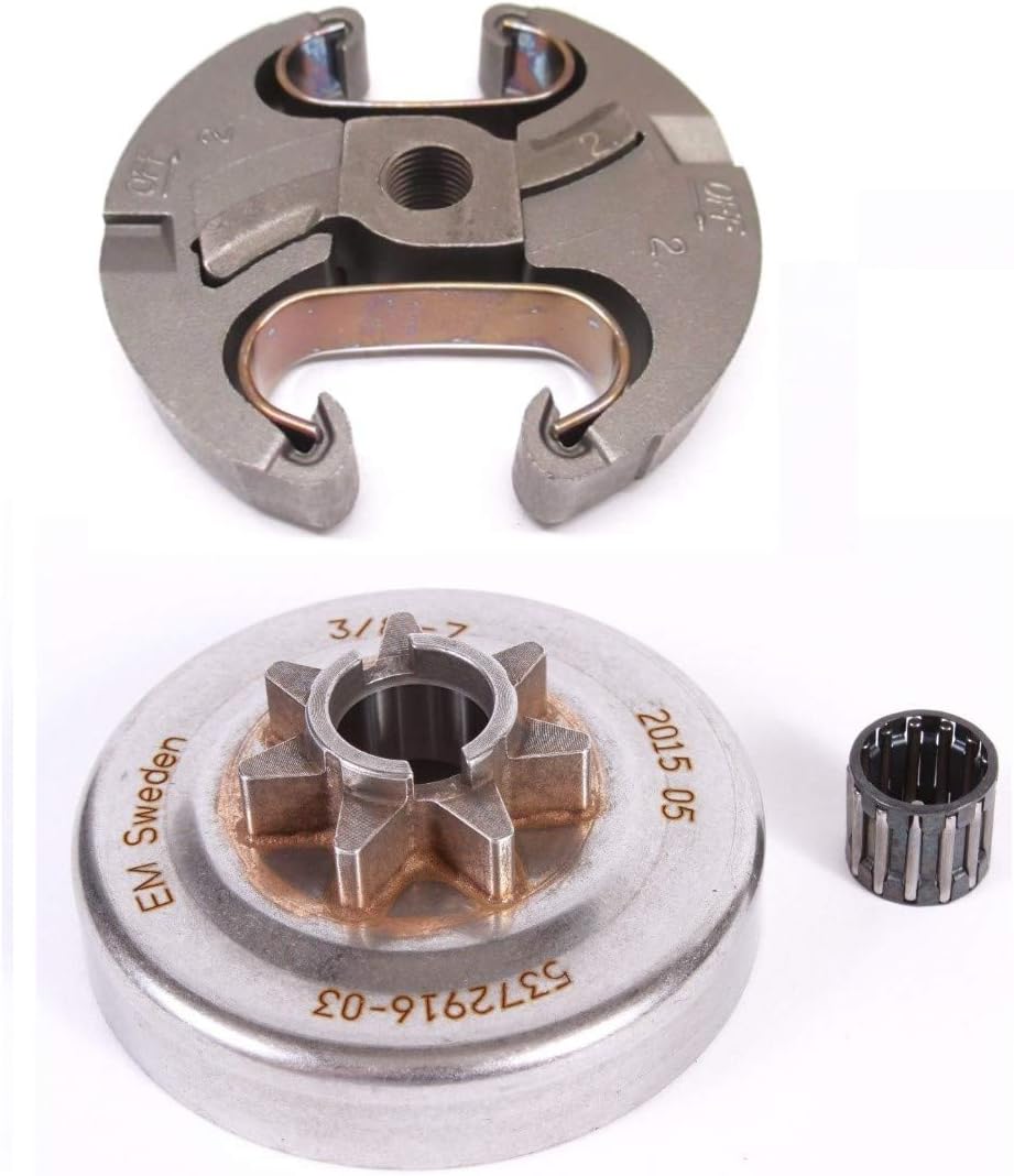 Husqvarna 537110503 & 537291604 Clutch & Clutch Drum for 455 Rancher 460 OEM