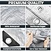 TICONN Heavy Duty Tarp Cover, Extra Thick Tarps Waterproof Tear and Rip Proof UV Resistant Tarpaulin with Reinforced Grommets and Edges (5.5 Mil, 6'x8')