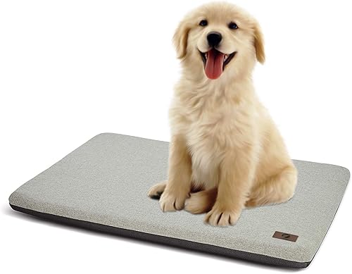Cama pequeña para perro de 24 pulgadas, almohadilla para jaula de perro, duradera, lavable, impermeable, alfombra de cama para jaula de cama