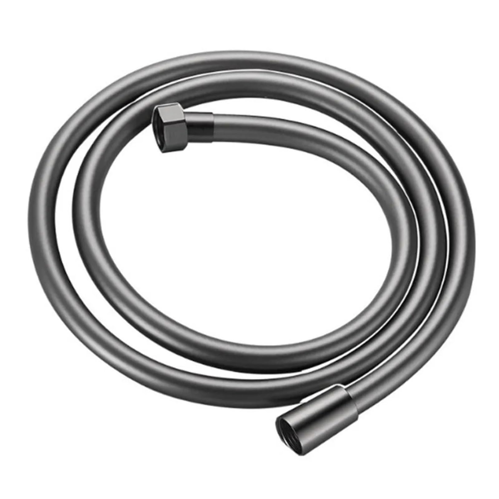 Shower Hose PVC Handheld Shower Head Hose Universal Flexible Anti Winding Explosion-Proof Water Tube Bathroom Faucet Extension Pipe(PVC Grey-2m)