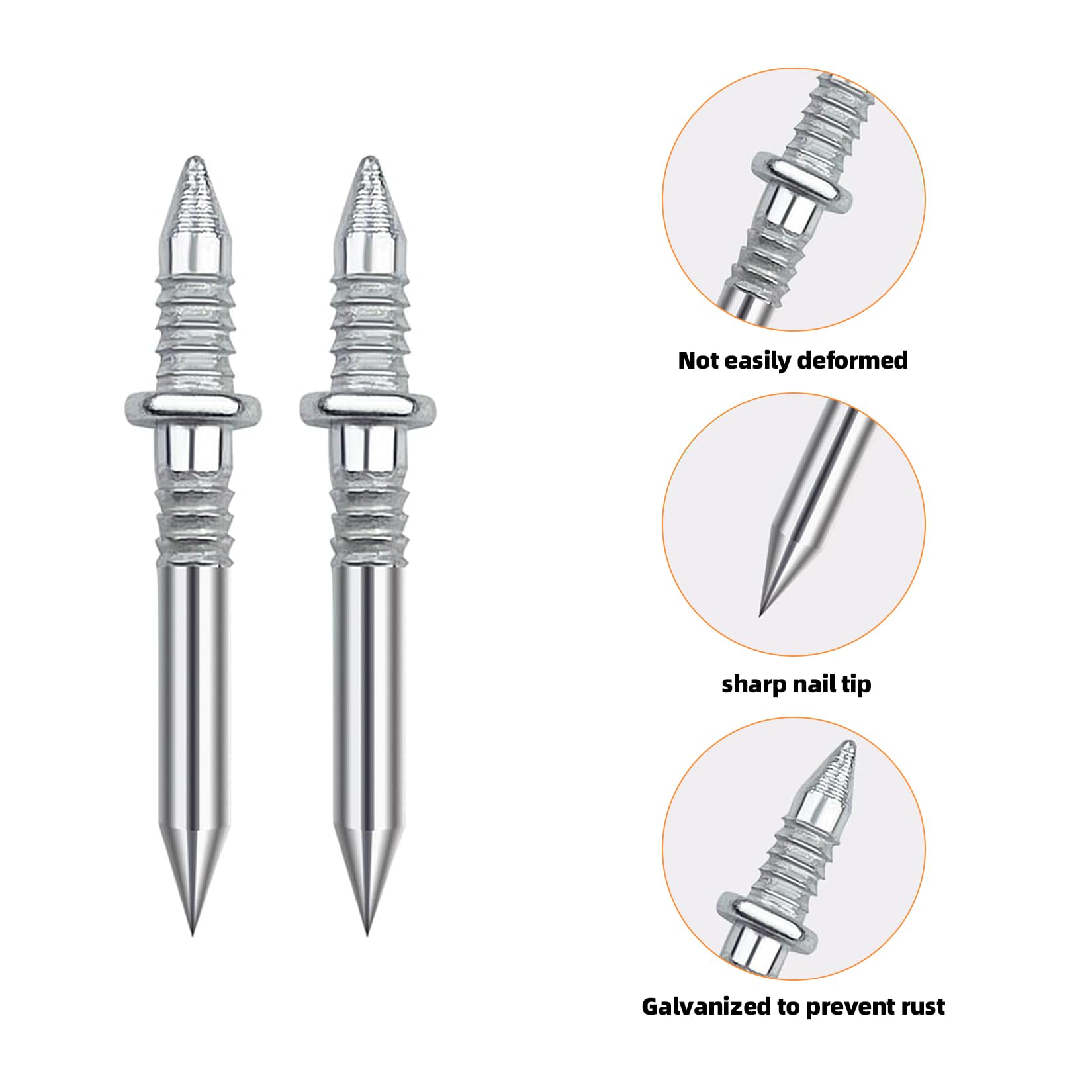 600 chiodi senza cuciture con filo per base a doppia testa, chiodi in cemento, battiscopa Invisible Safety Screws, chiodi in acciaio, chiodi decorativi per pareti in cemento, con strumento specifico