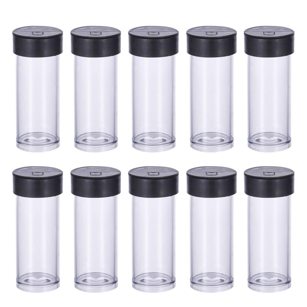 Tubes de rangement transparents Healvian x40 flacons à couvercle