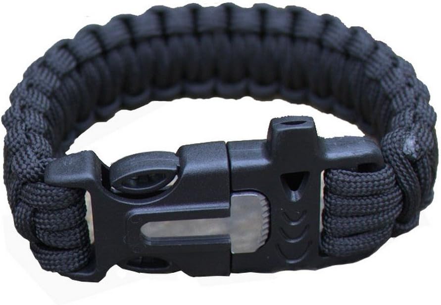 iLeader Outdoor Camping Hiking Survival Bracelet Kits Paracord Cord Wristbands