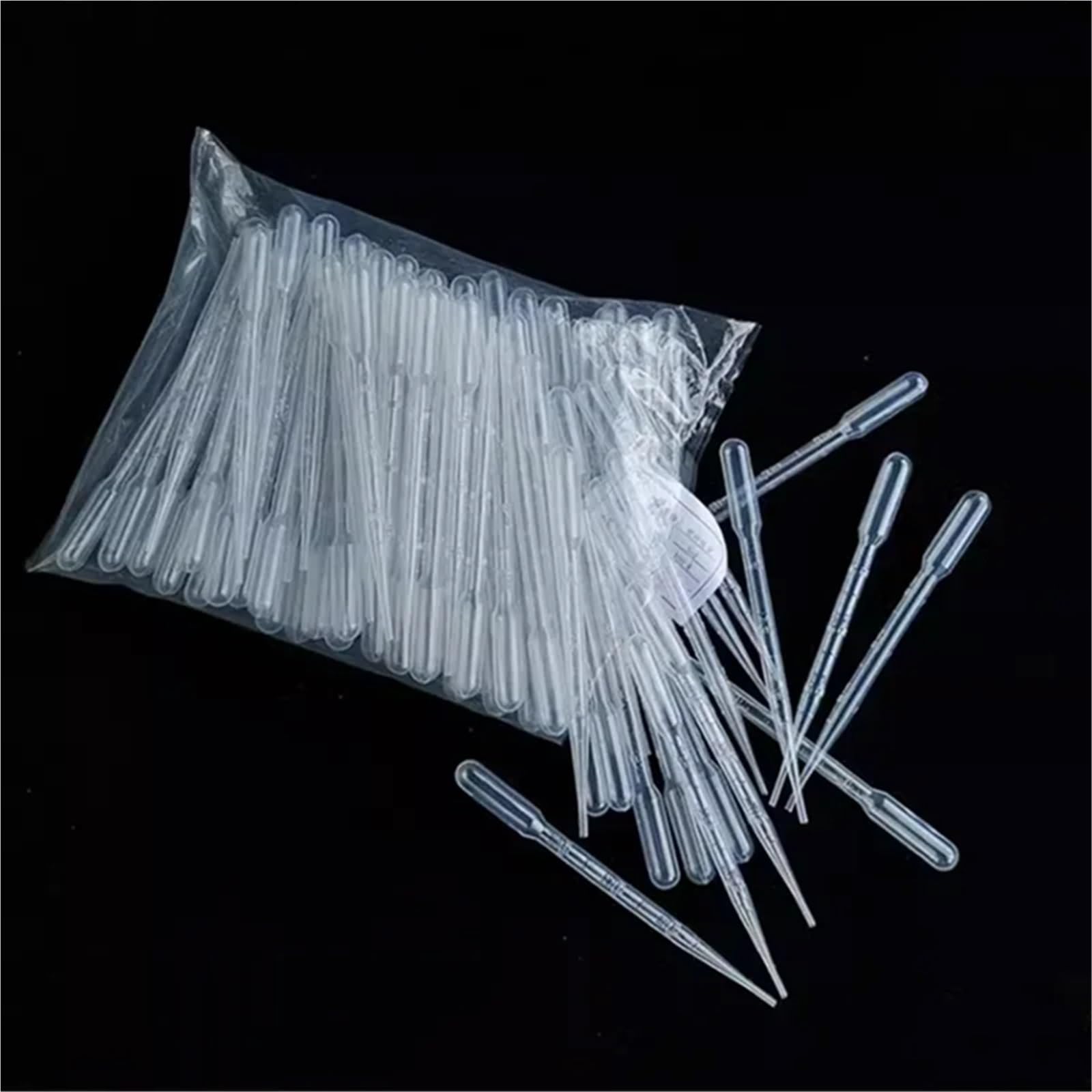 100 Stück bis 500 Stück Labor 0,2 ml 0,5 ml 1 ml 2 ml 3 ml 5 ml 10 ml Kunststoffpipette, klare Pipette(10ml 100pcs)