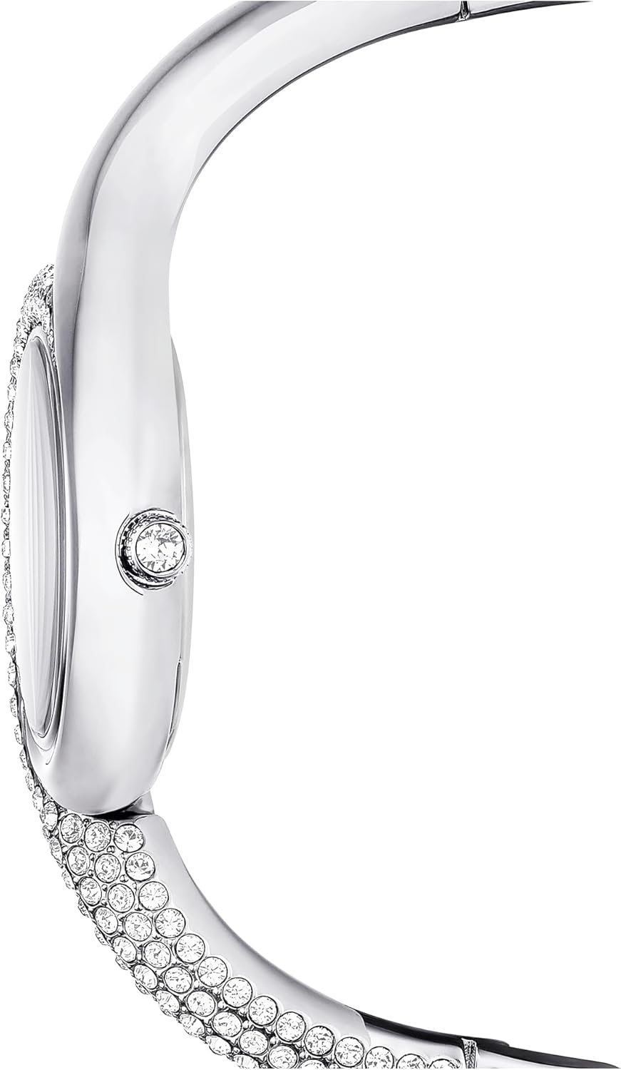 Swarovski Dextera Asymmetric Watch, Swiss Made, Metal Bracelet, Silver Tone, Stainless Steel