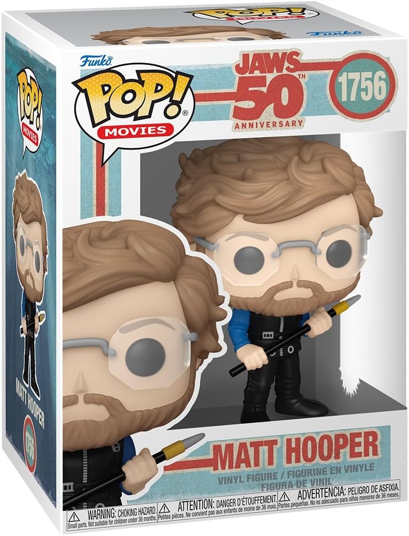Pop! Movies: Jaws - Matt Hooper - Collectable Vinyl Figure - Gift Idea - Official Merchandise - Toys for Kids & Adults - Horror Fans - Model Figure for Collectors and Display