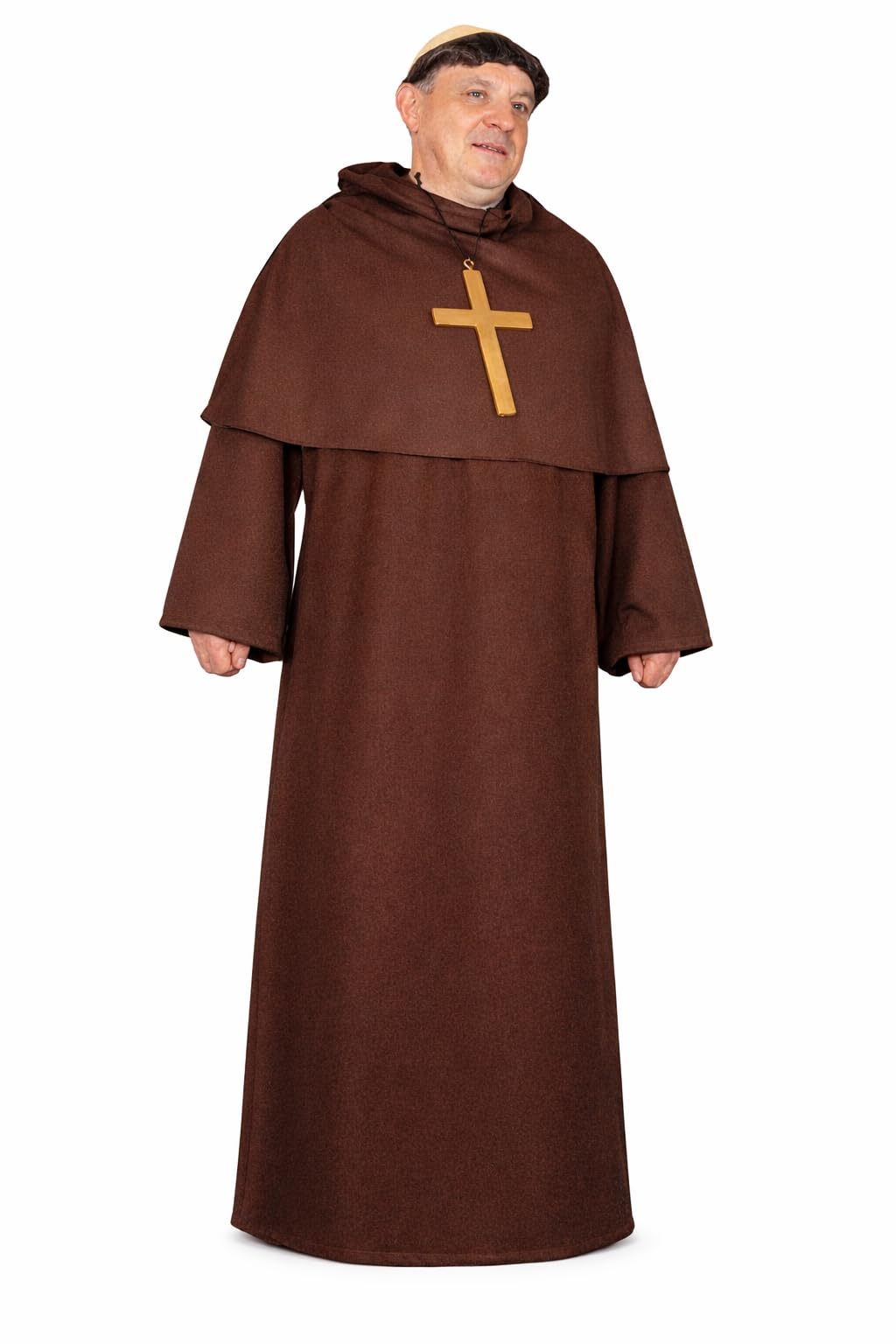 The Dragons Den Medieval Friar Tuck Merry Men Monk Gothic Viking Religious Halloween Fancy Dress Costume
