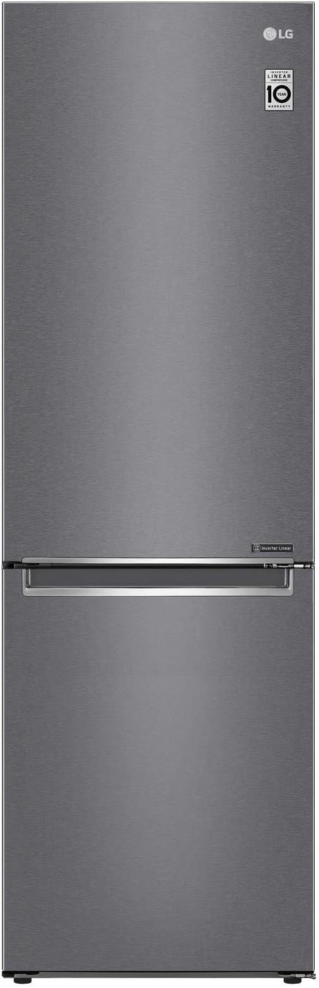 LG GBB61DSJZN 341 Litre Freestanding Fridge Freezer 60/40 Split Frost Free 59.5cm Wide - Stainless Steel
