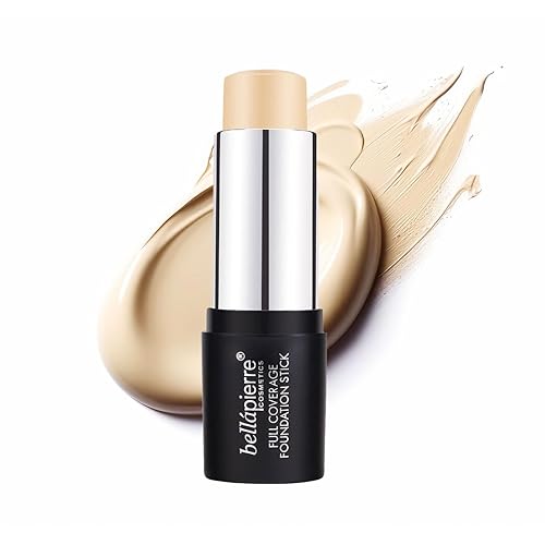 bellapierre Mineral Foundation Stick Acabado mate de cobertura completa libre de crueldad no tóxico y libre de parabenos tubo compacto 035 onzas bellapierre Mineral Foundation Stick Acabado mate de cobertura completa libre de crueldad no tóxico y libre de parabenos tubo compacto 035 onzas