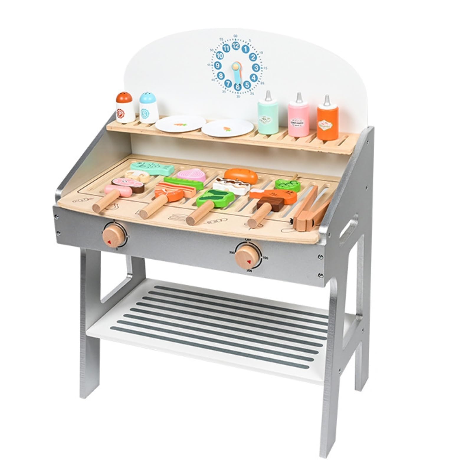 Barbacoa con Accesorios Resistente Parrilla Divertido Cocinita para Niños