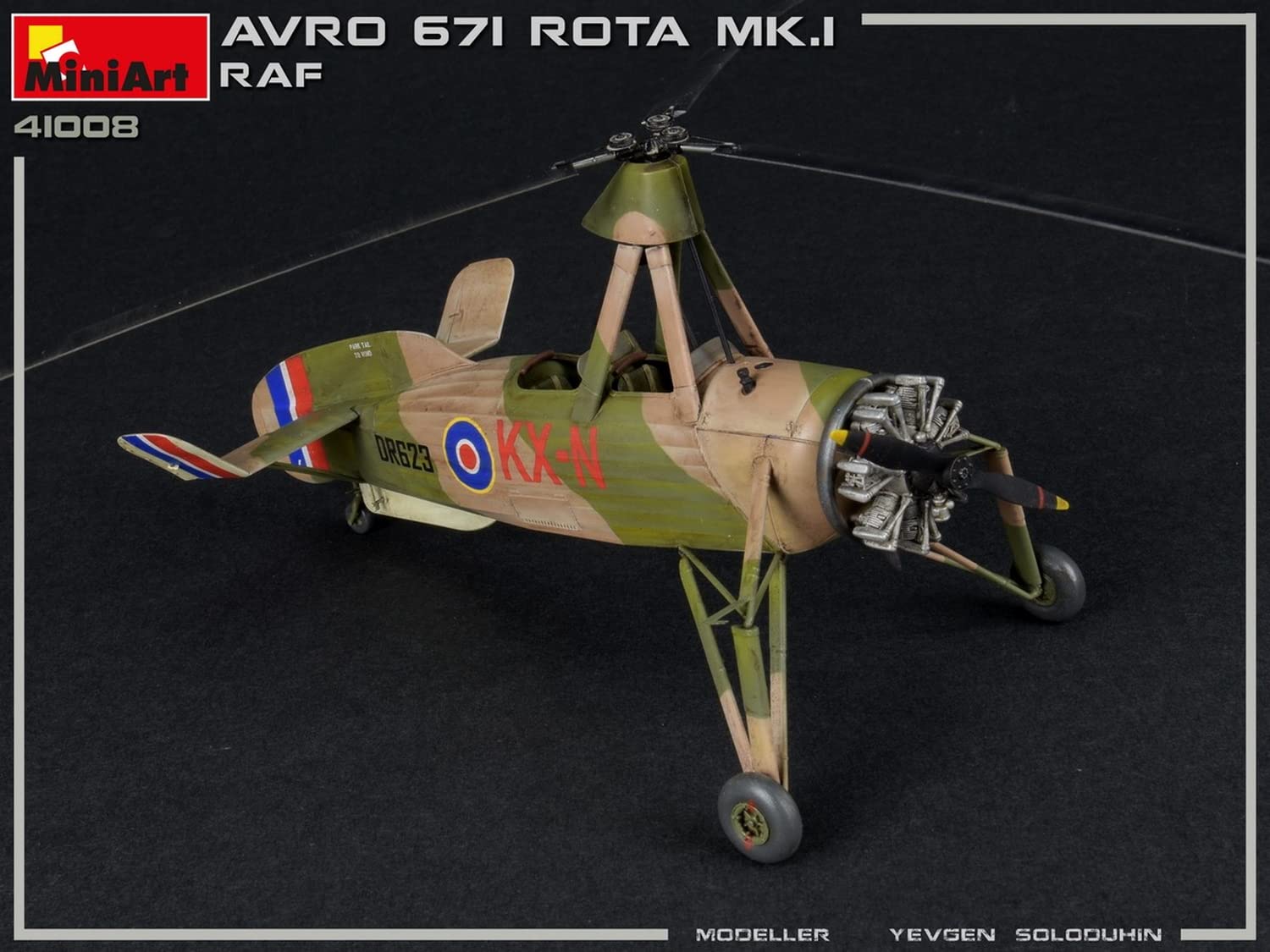 Miniart MA41008 Modellino Veicolo da Guerra In Plastica da Montare, Avro 671 Rota Mk.I Raf, Scala 1:35
