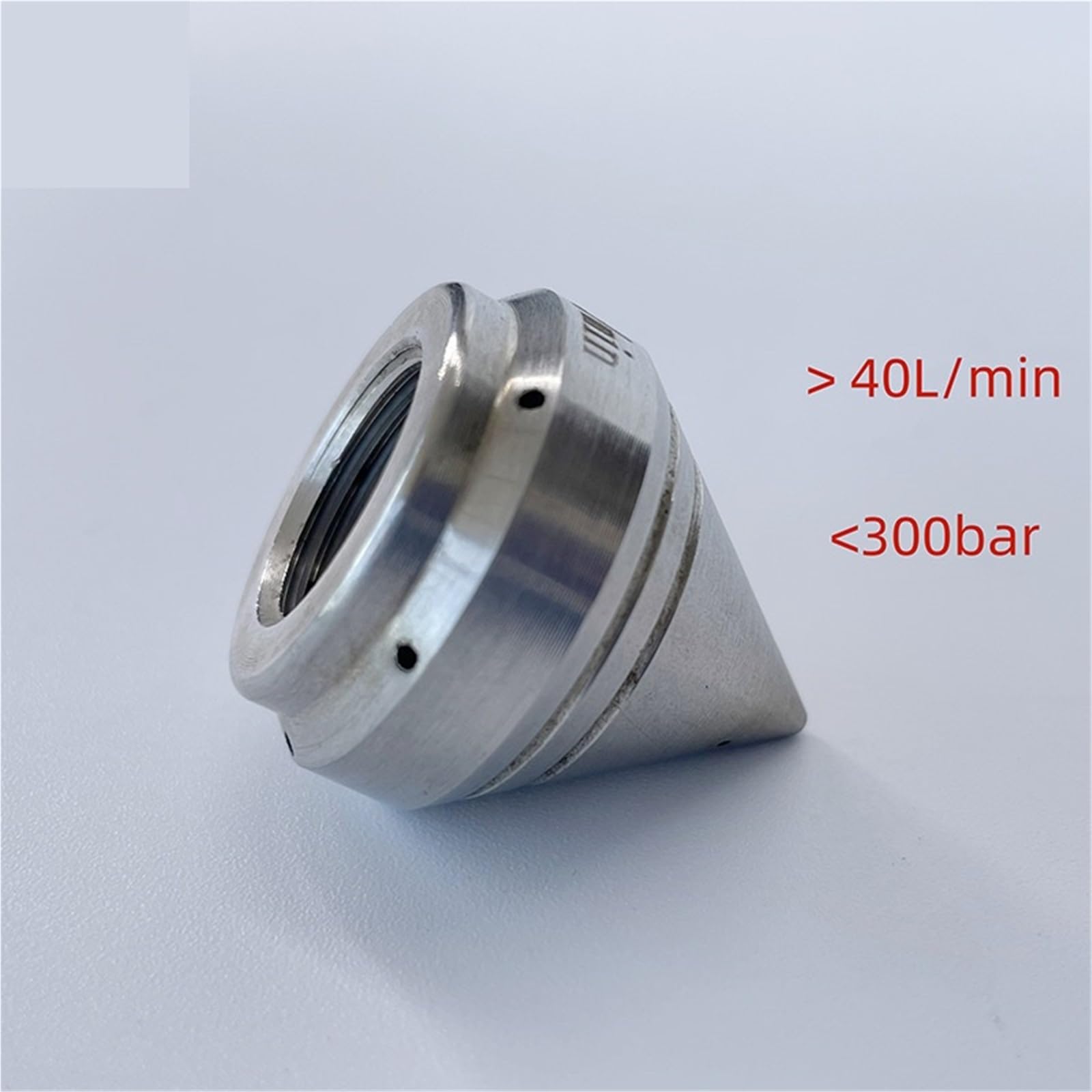 Compatible con Boquilla de Chorro de tubería de Acero Inoxidable | Rosca de 3/8, accesorio de limpieza de alcantarillado con orificios múltiples de 5000 PSI(3I8Female 80L)