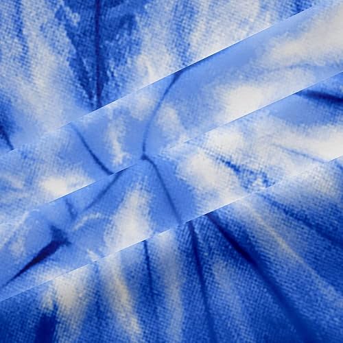 Miniatura 7 de Feelyou Cortinas de teñido anudado, estilo bohemio, psicodélico, espiral, para ventana, dormitorio, sala de estar, para niños y niñas, cortinas de