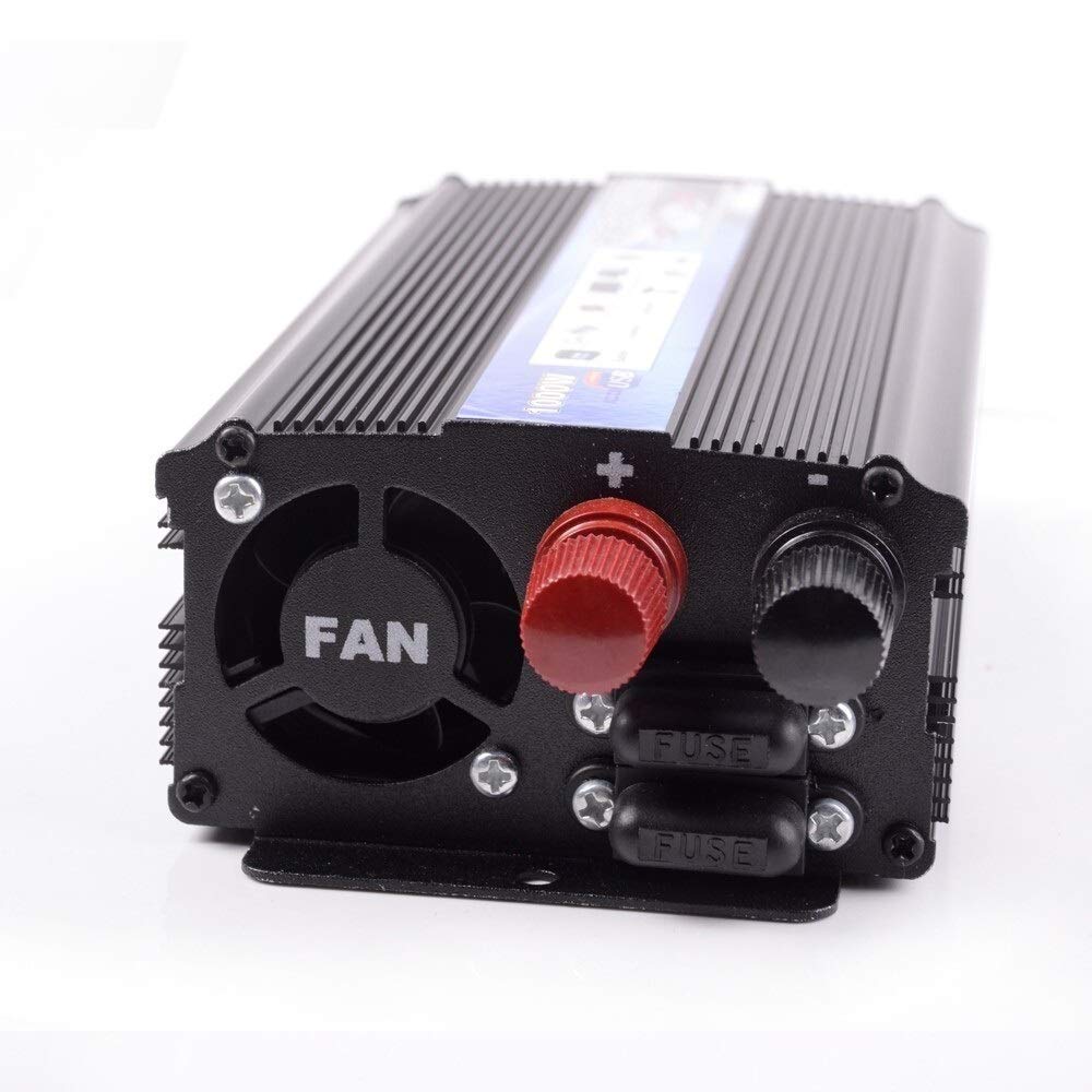 Inverter Auto,Inverter Onda Pura Car Power Inverter 1000W 2000W Watt DC 12V a 220V AC della batteria del veicolo Converter Power Supply On-Board Charger Interruttore(1000W)