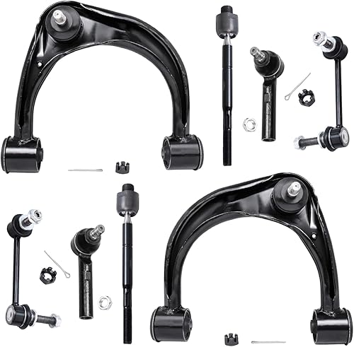 Miniatura 193 de Detroit Axle - Kit de suspensión frontal de 8 piezas para Chevy Aveo Aveo5 Pontiac G3 Wave Wave5 Suzuki Swift+ 2 brazos de control inferiores con