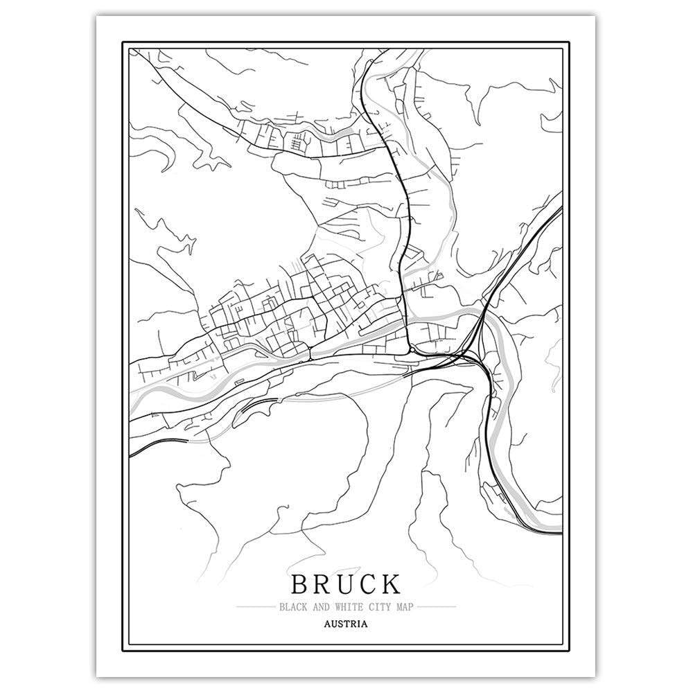 1000 elementów puzzli dla dorosłych, puzzle z mapą miasta Bruck, zestawy puzzli do twardej zabawy i zabawy rodzinnej, spersonalizowane tajemnicze prezenty, 1000 szt