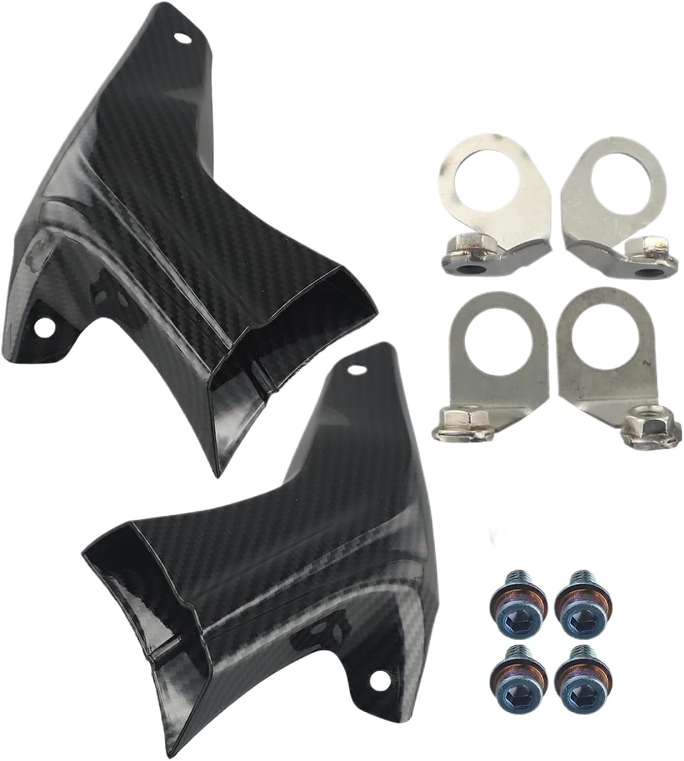Motorcycle Brake Caliper Cooling Ducts Pasuje do hamulców V4 1098 z przednim zaciskiem hamulcowym z włókna węglowego, kanałami powietrznymi chłodnicy motocykla