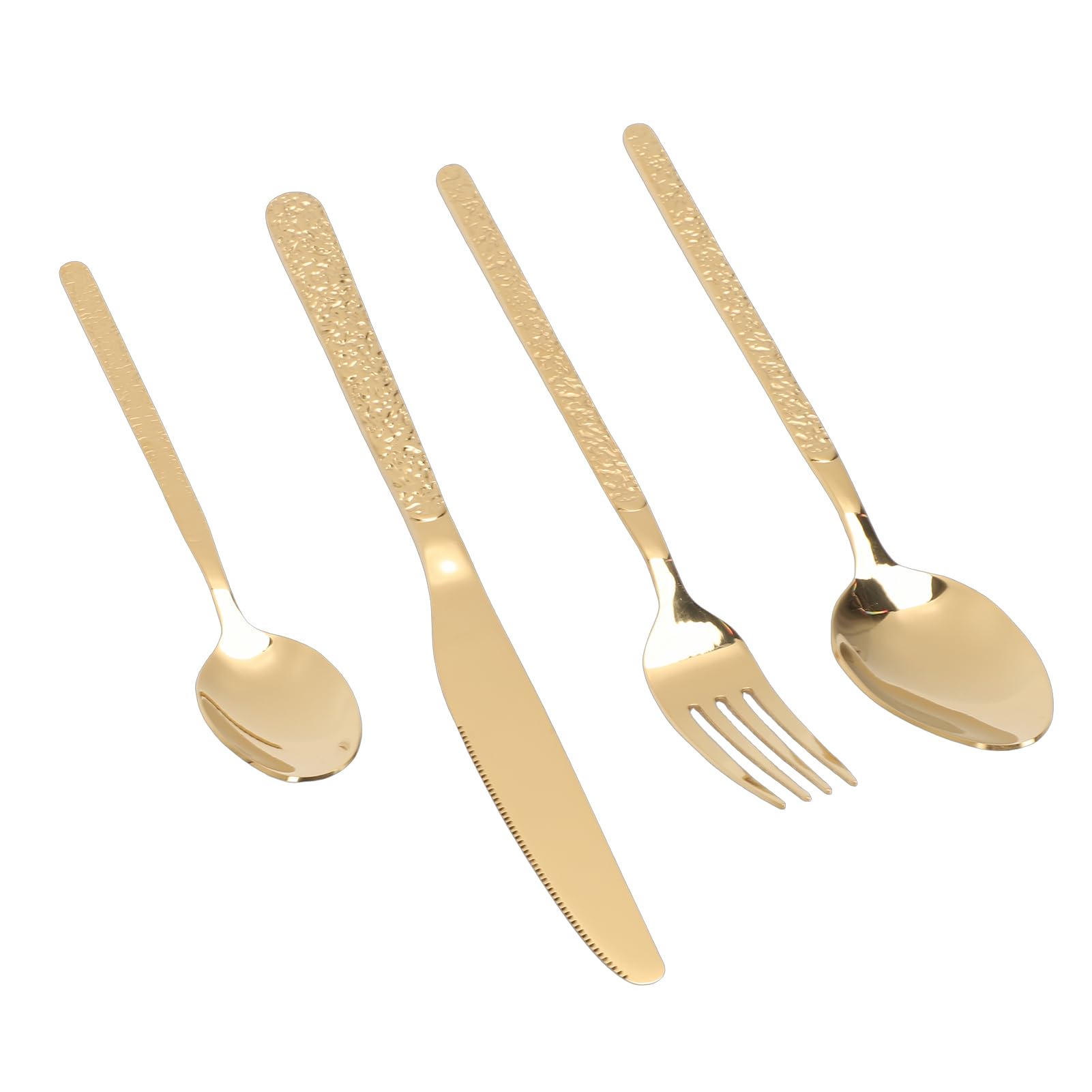 Sonew Juego de Cubiertos de Acero Inoxidable 18/10 de Primera Calidad para 6 Personas, Juego Completo de Cubiertos con Acabado Pulido Espejo, Utensilios Aptos para Lavavajillas para Restaurante,