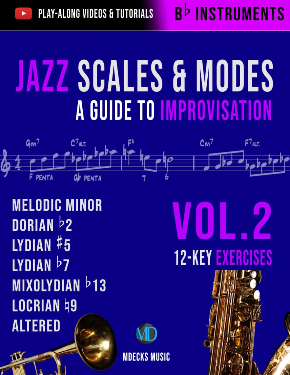 Jazz Scales & Modes Vol.2 Bb Instruments pour réussir ses solos et improviser sans bloquer