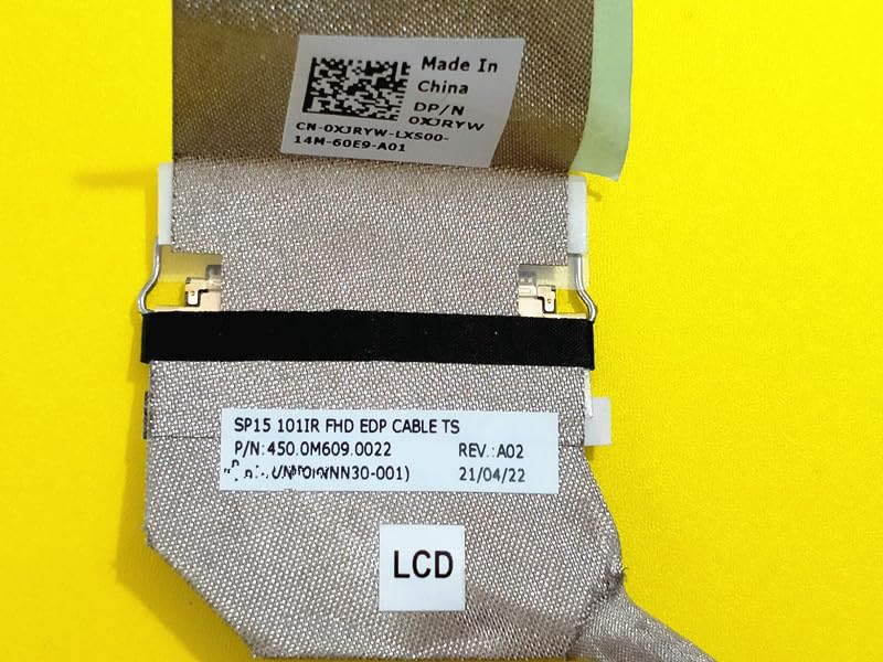 New for Precision 3560 Latitude 5520 40PIN IR FHD LCD LVDS Screen Cable Wire Line Touch 0XJRYW 450.0M609.0022
