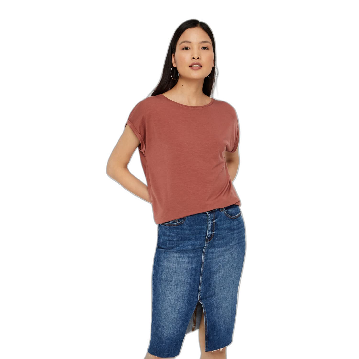Vero Moda Vmava Plain SS Top Ga Noos Camiseta para Mujer