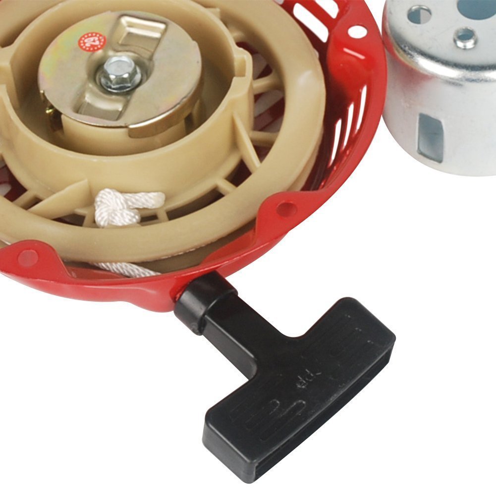Kit de carburador de carburador con filtro de aire bobina de encendido para Honda Gx140 Gx160 Gx200 5.5HP 6.5HP motor partes + sistema de silenciador de escape EX35 con escudo térmico