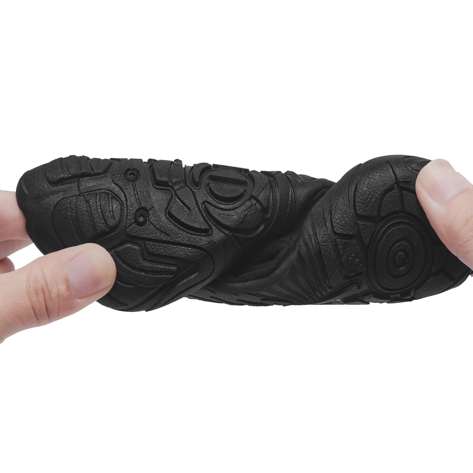 Racqua Scarpe da acqua per bambini, antiscivolo, per bambini, ragazzi e ragazze (neonati/bambini), Wzk1653t Nero, 25 EU