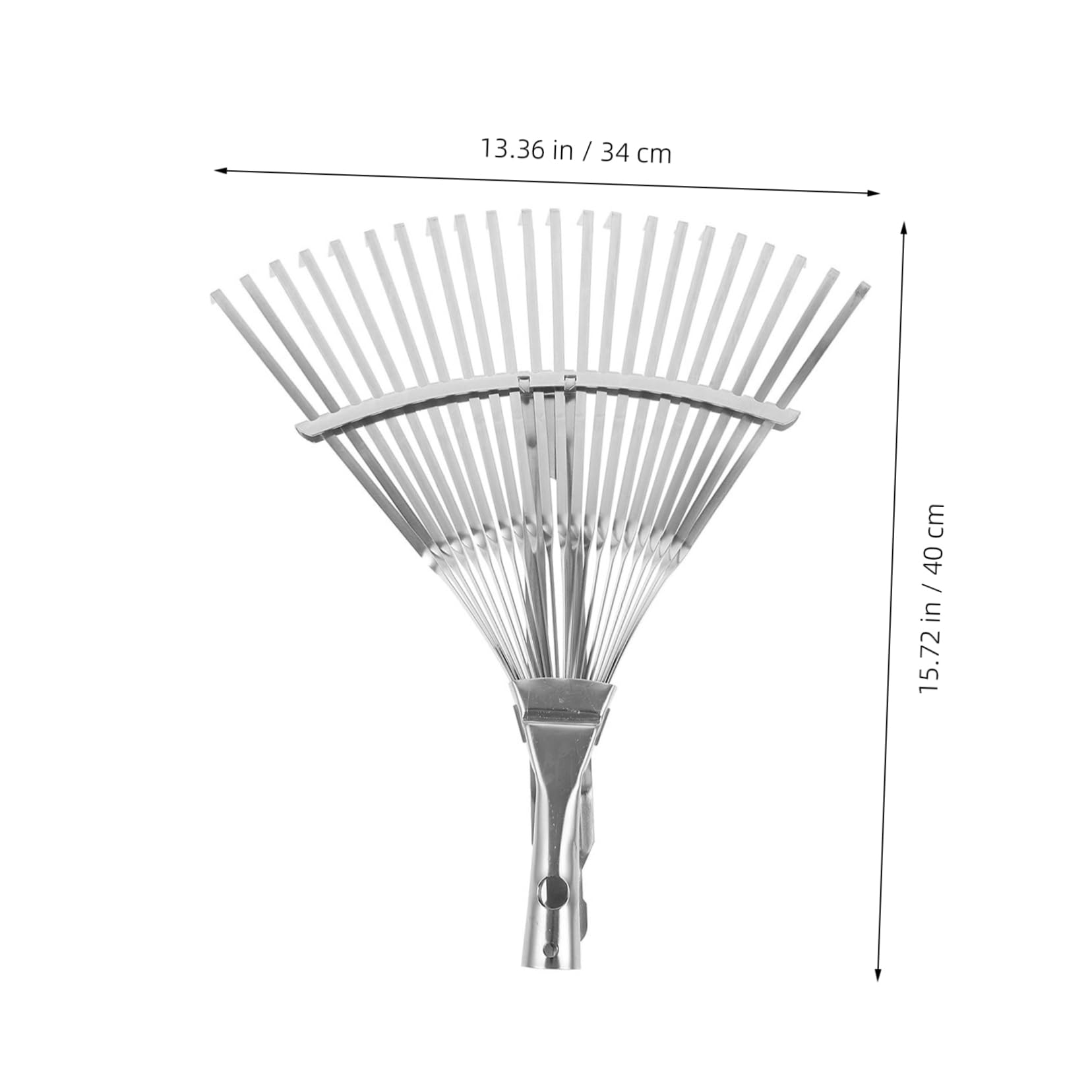 2piezas Rastrillos Retráctiles para Césped y Herramienta Ligera Inoxidable para Jardinería