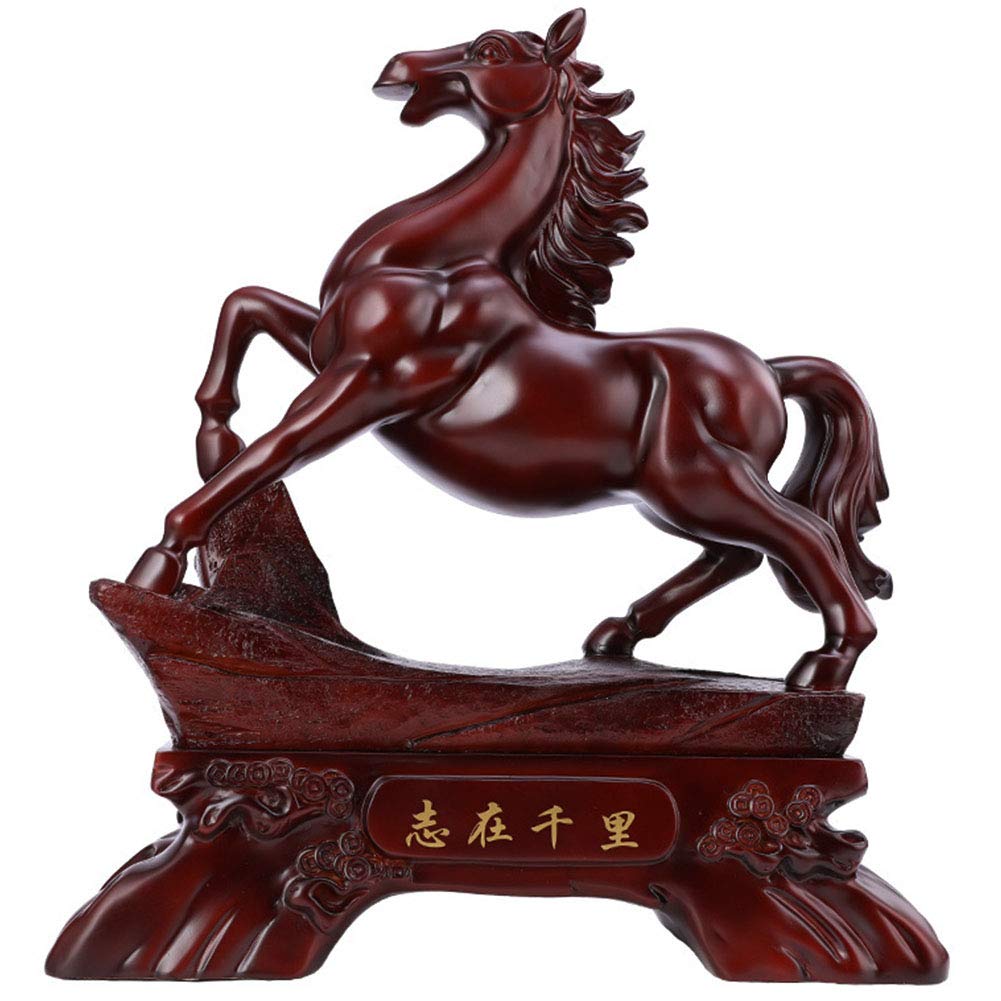 Figurines de richesse en forme de cheval aux finitions soignées, sculptures de collection