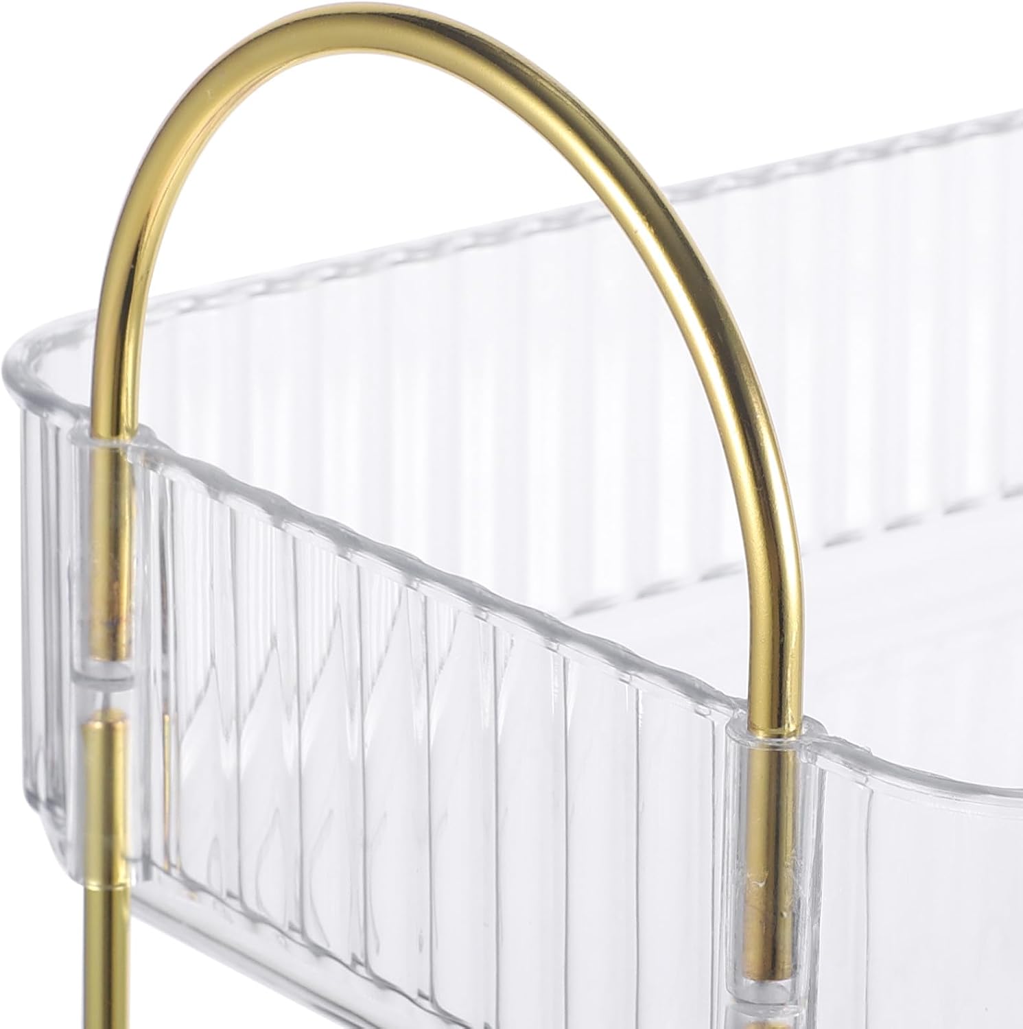 Luxshiny Bathroom Storage Shelf 3-Tier Multi-Layer Countertop Organizer Washroom Desktop Toiletry Storage Rack for Bathroom Vanity