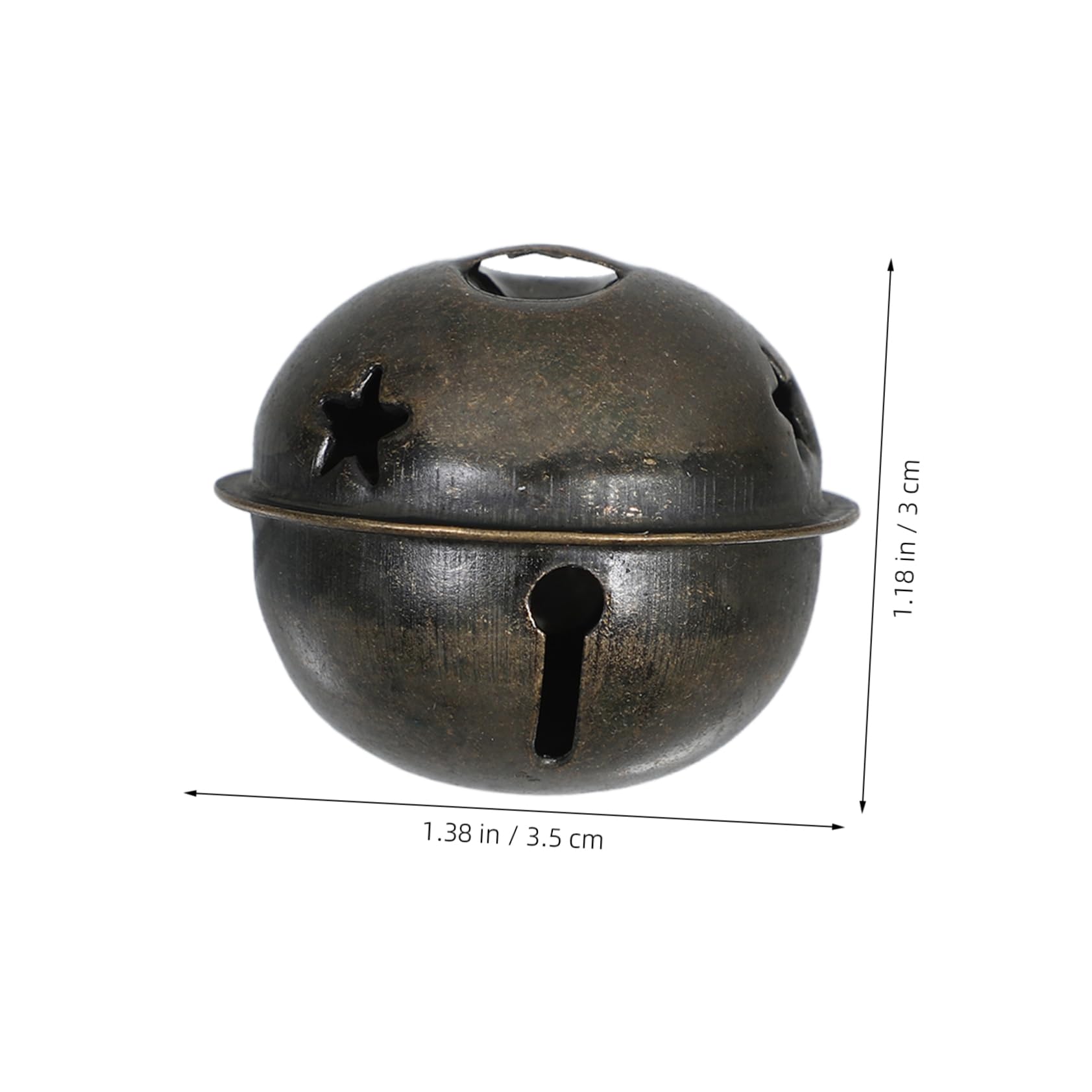 Garneck DIY Rustic Metal Bells 50 Pcs Vintage Tin Jingle Bells Christmas Decorations Home Decor Wedding Party Wall Hanging Door Knob