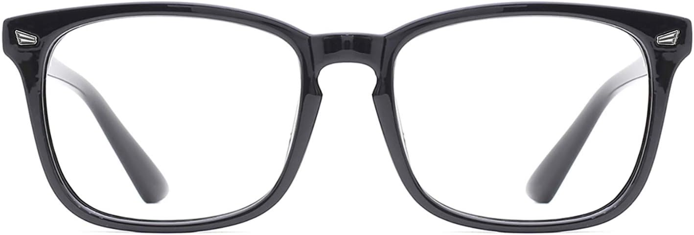 TIJNUnisex Stylish Square Non-Prescription Eyeglasses Glasses Clear Lens Women Men Eyewear