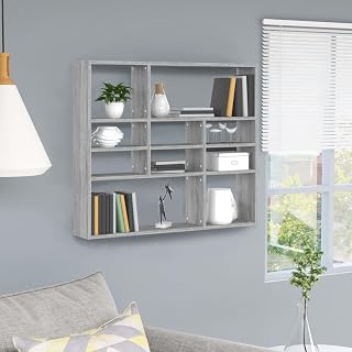 FENLAX Estantería de pared para cocina, color gris
