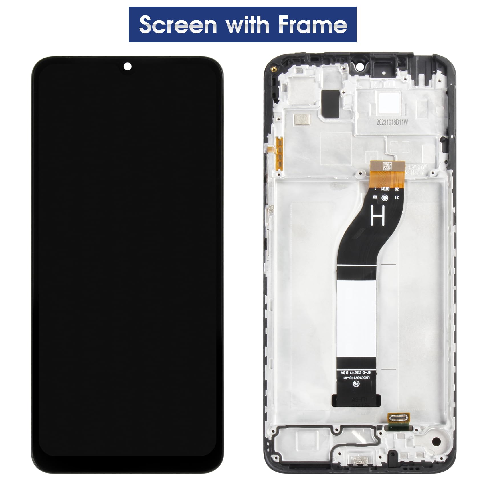 Schermo per Xiaomi Redmi 13C LCD Display - per Redmi 13C LCD Touch Screen Digitalizzatore per Redmi 13C 6.74” Schermo di Ricambio 23100RN82L 23106RN0DA 23108RN04Y Vetro Assemblaggio con Cornice