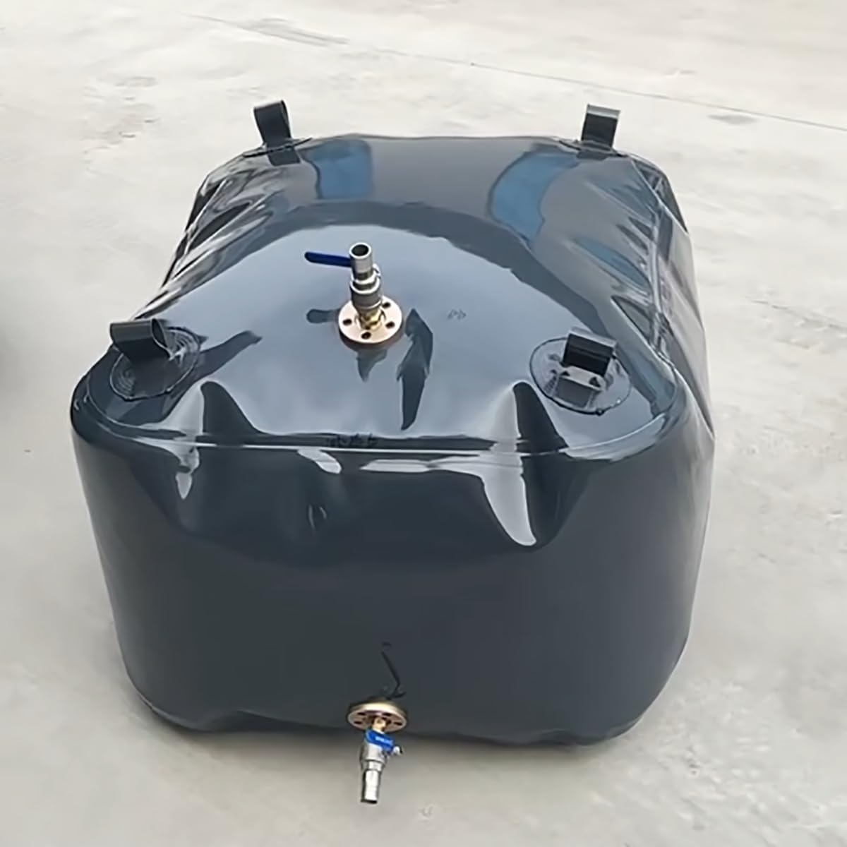 TPU Portable Oil Storage Bag Fuel Tank Large Capacity Oil Storage Capsule Marine Range Collapsible Fuel Bladder Vehicle Oil Storage Tank, for Gasoline Waste Oil(400L/106Gallon/1 * 0.8 * 0.55M)