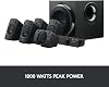 Logitech Z906 5.1 نظام مكبرات الصوت المحيطي ، معتمد من THX ، Dolby & DTS ، طاقة ذروة 1000 واط ، متعدد الأجهزة ، مدخلات صوتية متعددة ، توصيل المملكة المتحدة ، كمبيوتر / PS4 / Xbox / مشغل موسيقى / تلفزيون / هاتف ذكي / جهاز لوحي