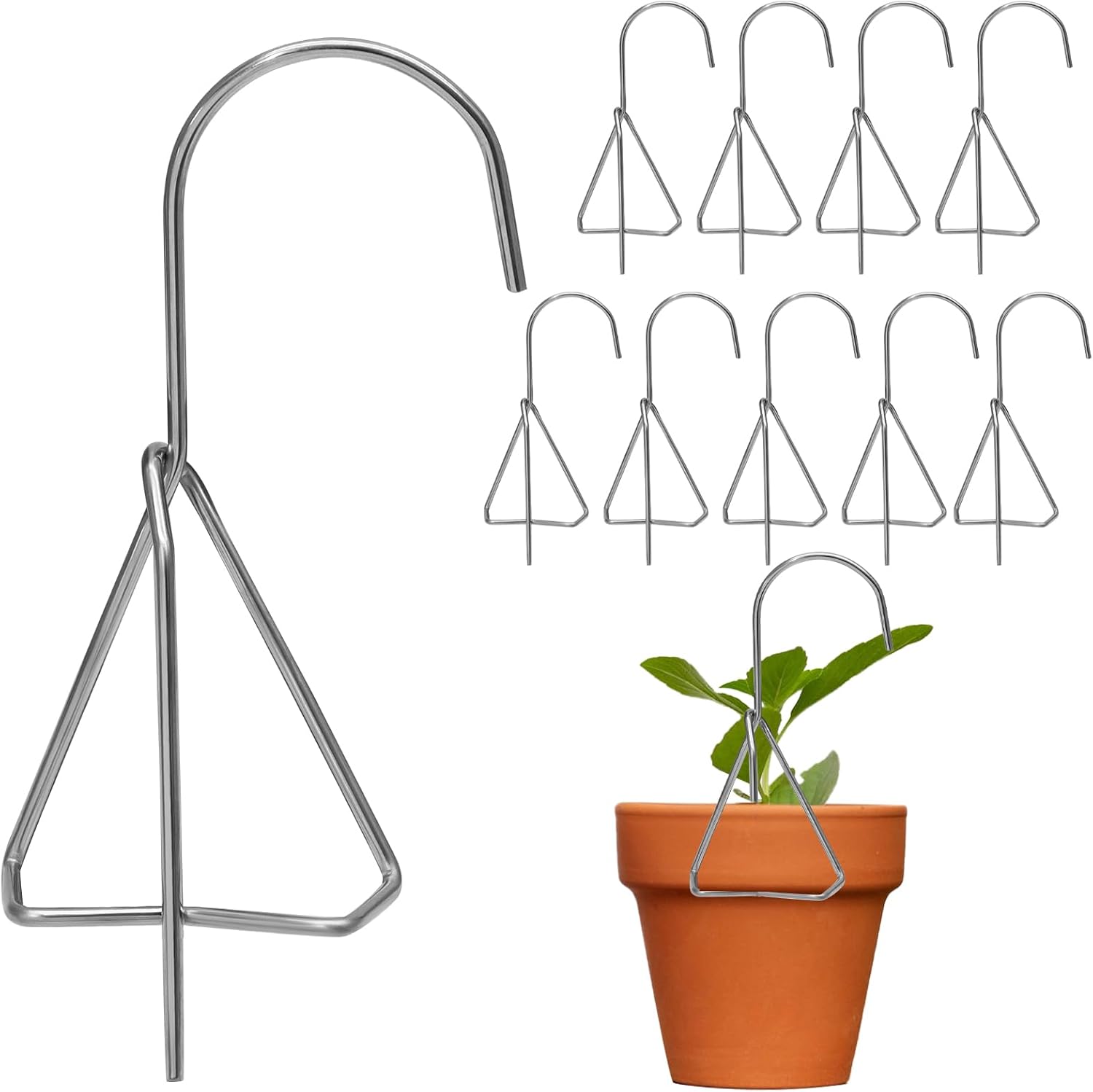 10 Pack Terracotta Pots Hanger Hooks