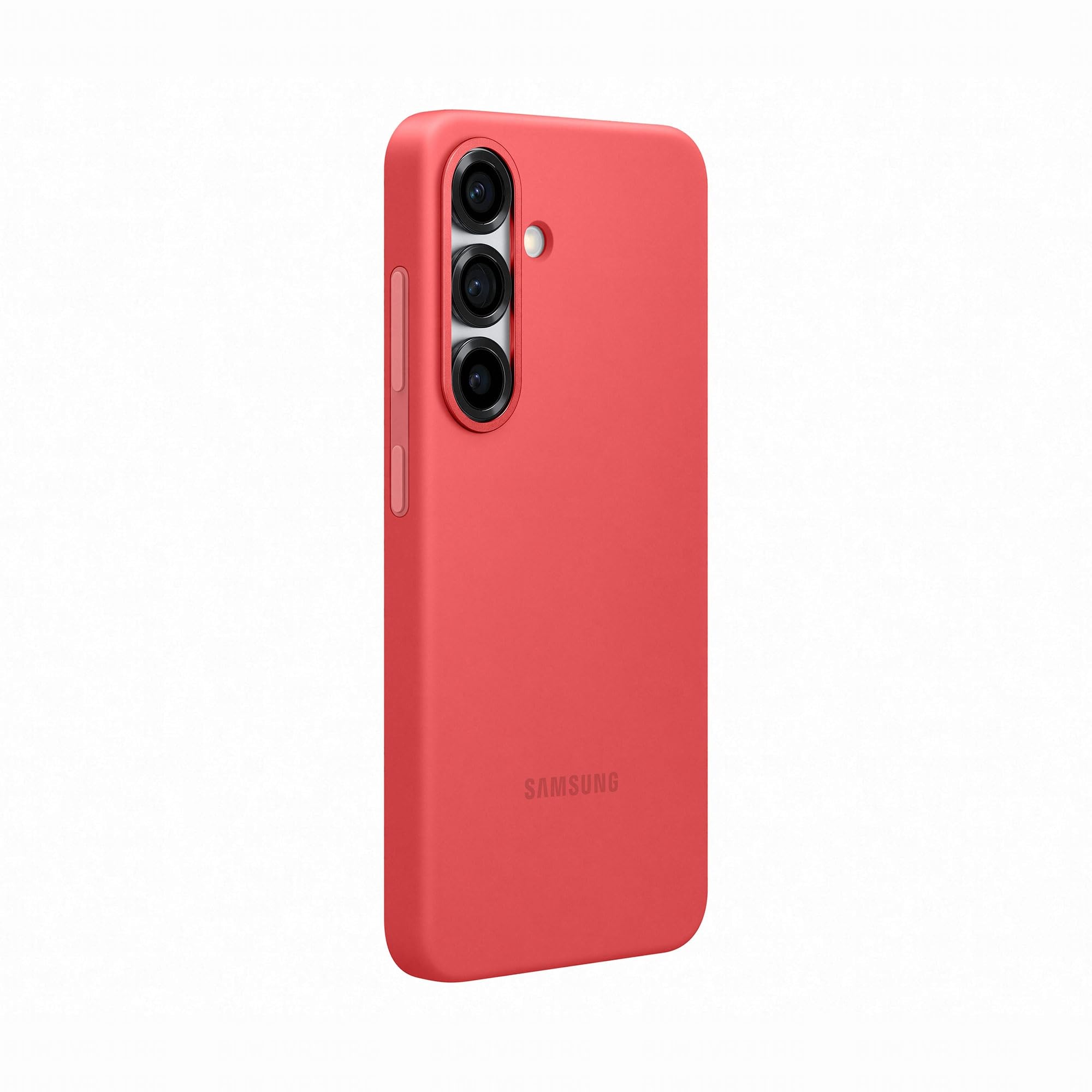 SAMSUNG Silicone Case cover colorata in silicone per Galaxy S25, Red