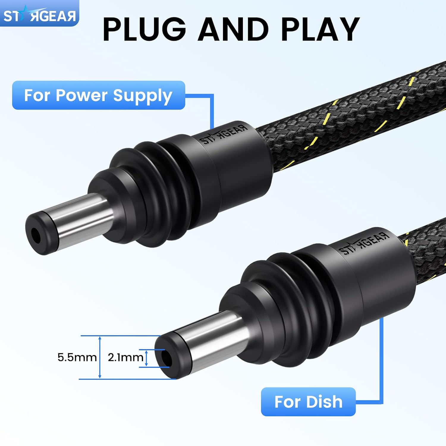 for Starlink Mini Cable 16.4FT, Braided Wear-Resistant 20AWG image 5