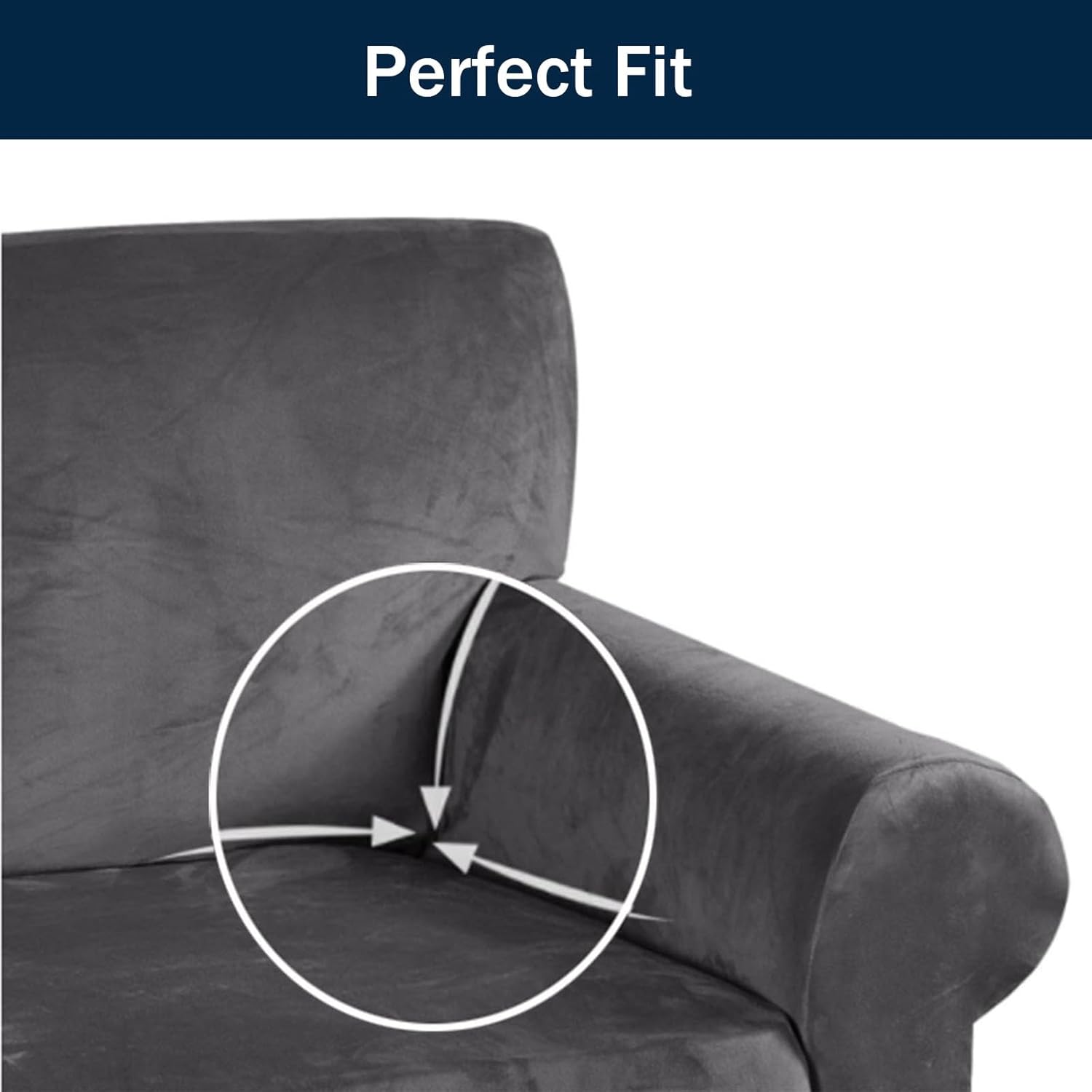 Sofa Cover,Velvet Sectional Couch Covers, Soft Corner Sofa Slipcover Stretch Couch Cover L Shape Non Slip Washable Furniture Protector for Living Room,Coffee-4+3 Seater