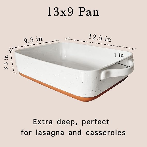 Mora 9x13in Porcelain Baking Dish - Oven to Table, Freezer Safe