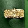 Ross-Simons 18kt Gold Over Sterling Wide Filigree Bangle Bracelet. 7 inches #3