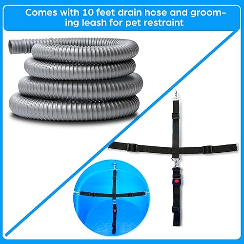 Miniatura 5 de SHELANDY Bañera de aseo para mascotas de 45 pulgadas  Bañera resistente (solo bañera)