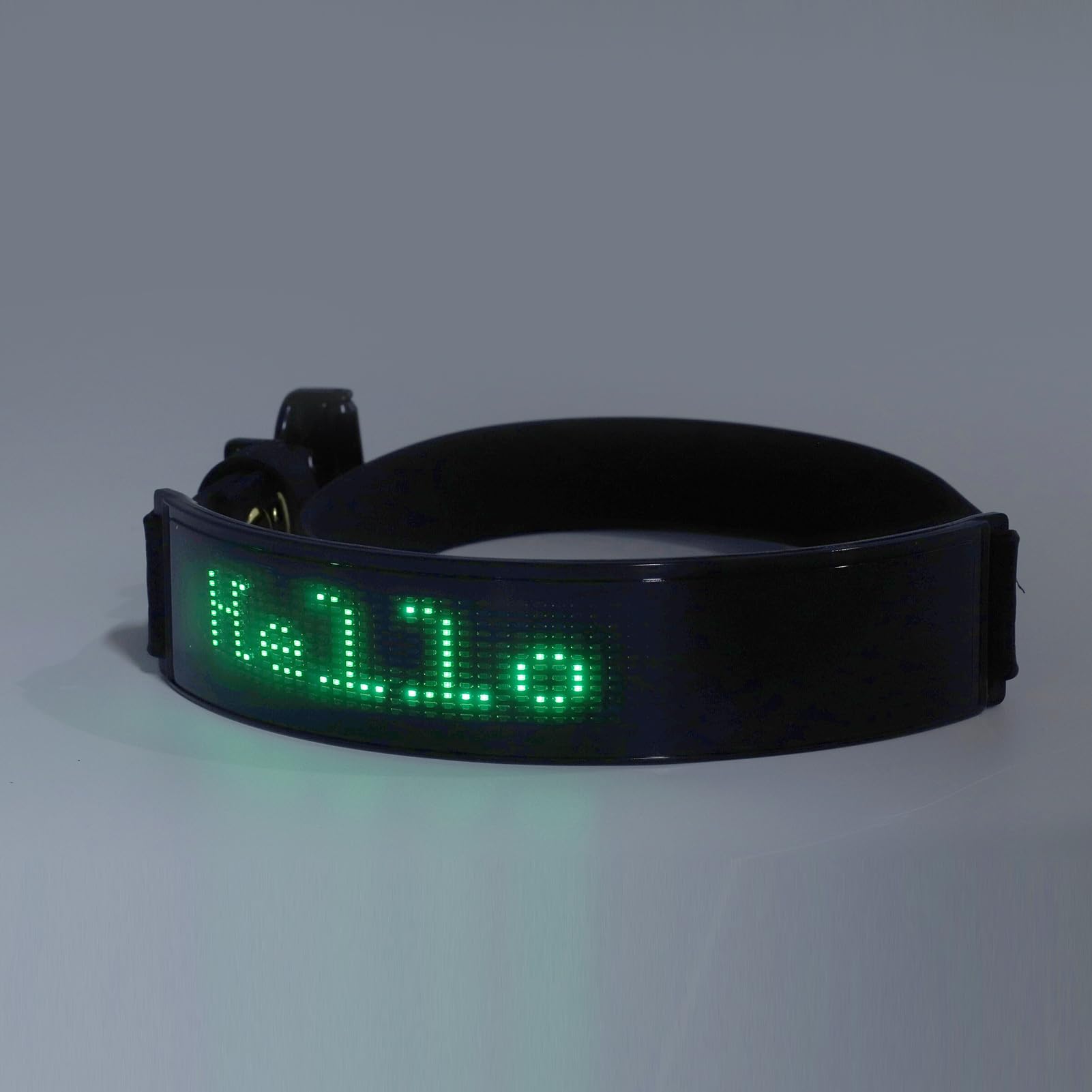 LED-Hundehalsband, Programmierbares Intelligentes Haustier-LED-Halsband, Leuchtendes LED-Halsband für Hundekatzen mit DIY-Bildschirm, APP-gesteuerte, Leuchtende (grünes Licht)