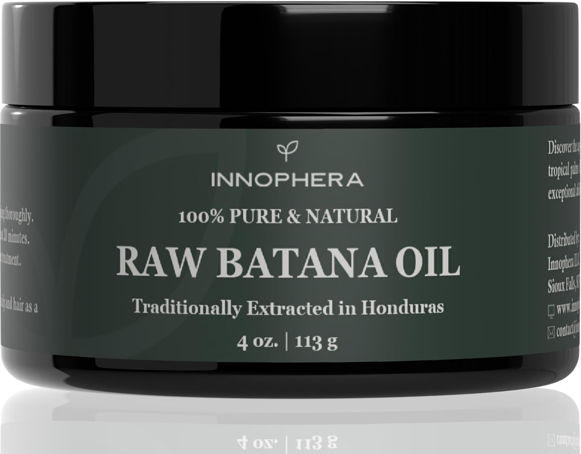 Raw Batana Oil for Hair Growth โ 100% Pure & Natural from Honduras โ Promotes Thicker & Softer Hair โ Nourishes & Rejuvenates โ 4 oz.
