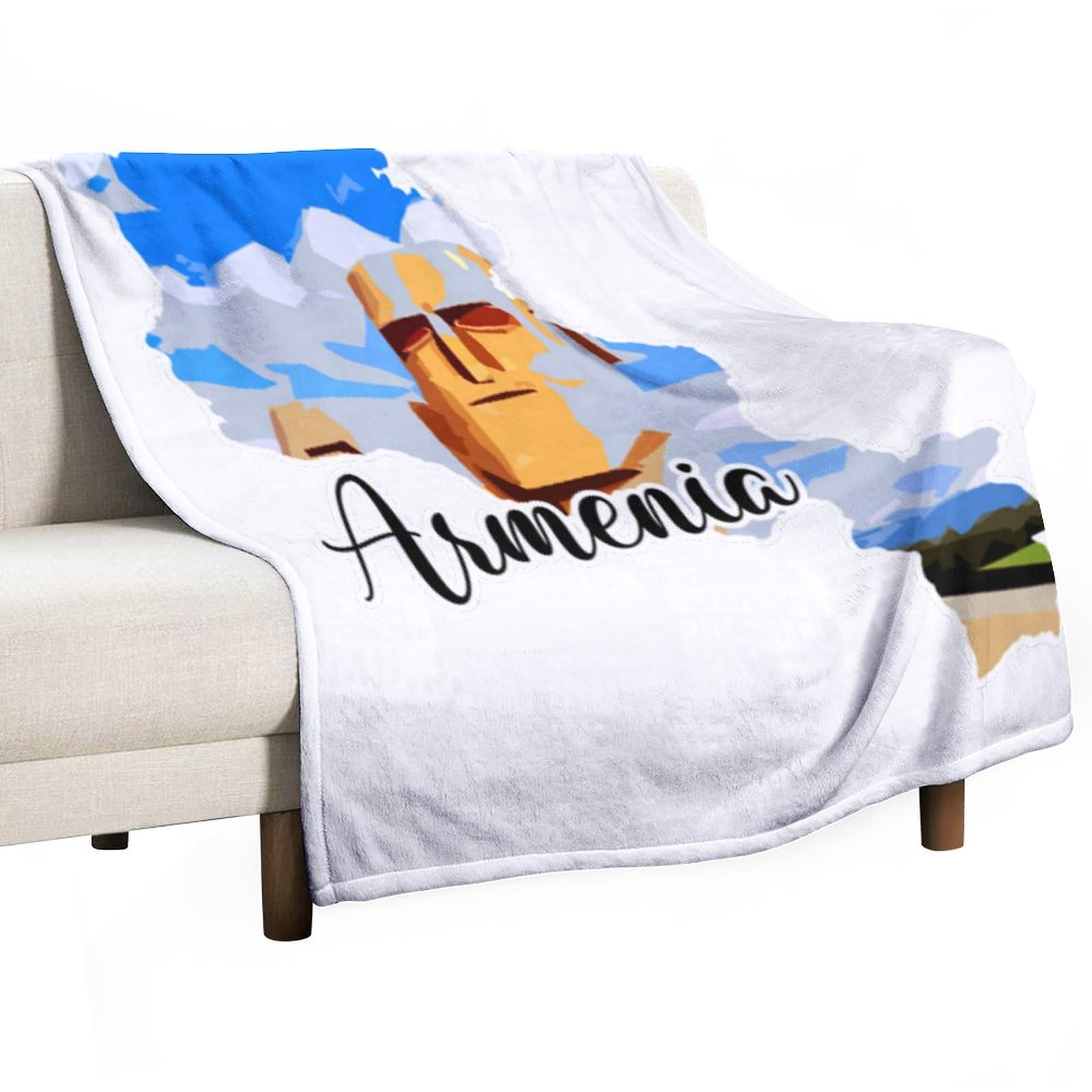 Couverture polaire Arménie douce et pelucheuse pour l'hiver